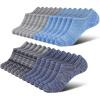 imagewernies No Show Socks Men Low Cut Ankle Short Casual Cotton Socks with Non Slip Grips 6101113Mix of Colors00812 Pairs24 Pieces