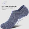 imagewernies No Show Socks Men Low Cut Ankle Short Casual Cotton Socks with Non Slip Grips 6101113Mix of Colors00812 Pairs24 Pieces