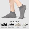 imagewernies No Show Socks Men Low Cut Ankle Short Casual Cotton Socks with Non Slip Grips 6101113Mix of Colors00912 Pairs24 Pieces