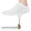 imagewernies No Show Socks Women Low Socks Non Slip Flat Boat Line 48 Pairs8 Pairswhite002