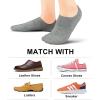 imagewernies No Show Socks Women Low Socks Non Slip Flat Boat Line 48 PairsBlack white grey