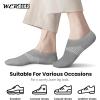 imagewernies No Show Socks Womens 8 Pairs Ankle Non Slip Low Short Invisible Thin Liner Socks8 Pairs 3black3white2grey
