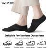 imagewernies No Show Socks Womens 8 Pairs Ankle Non Slip Low Short Invisible Thin Liner Socks8 Pairs Black