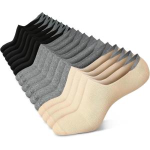 imagewernies No Show Socks Women Low Socks Non Slip Flat Boat Line 48 Pairs8 Pairs3 Colors 3black3gray2nude