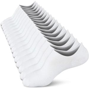 imagewernies No Show Socks Women Low Socks Non Slip Flat Boat Line 48 Pairs8 Pairswhite002