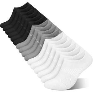 imagewernies No Show Socks Womens 8 Pairs Ankle Non Slip Low Short Invisible Thin Liner Socks8 Pairs 3black3white2grey