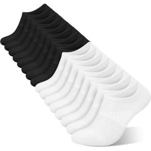 imagewernies No Show Socks Womens 8 Pairs Ankle Non Slip Low Short Invisible Thin Liner Socks8 Pairs 4black4white