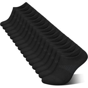 imagewernies No Show Socks Womens 8 Pairs Ankle Non Slip Low Short Invisible Thin Liner Socks8 Pairs Black