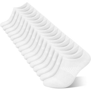 imagewernies No Show Socks Womens 8 Pairs Ankle Non Slip Low Short Invisible Thin Liner Socks8 Pairs White