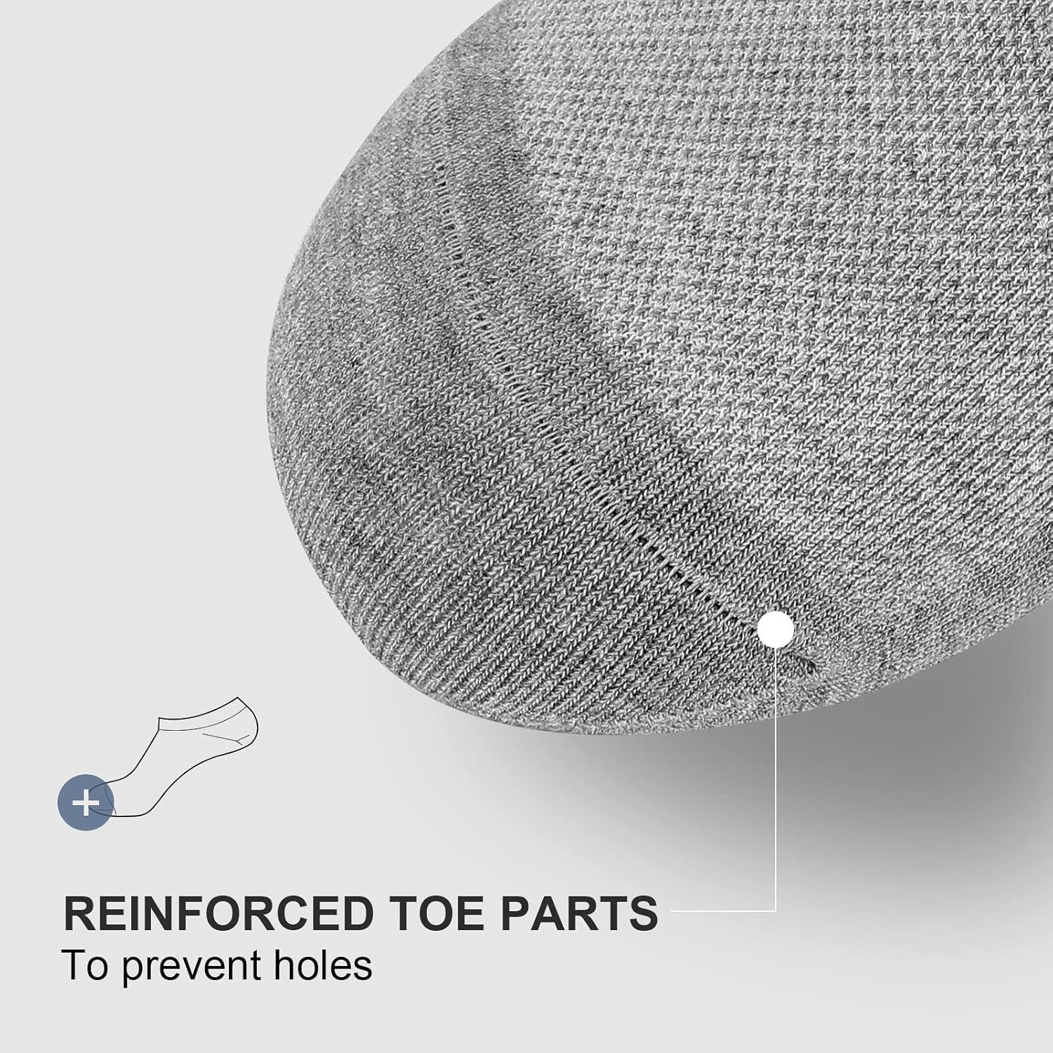 imagewernies No Show Socks Men Low Cut Ankle Short Casual Cotton Socks with Non Slip Grips 6101113Mix of Colors0018 Pairs16 Pieces
