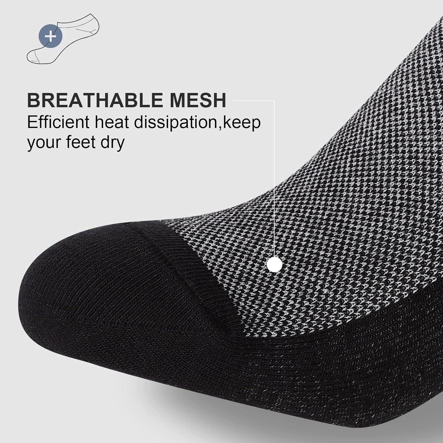 imagewernies No Show Socks Men Low Cut Ankle Short Casual Cotton Socks with Non Slip Grips 6101113Mix of Colors0038 Pairs16 Pieces