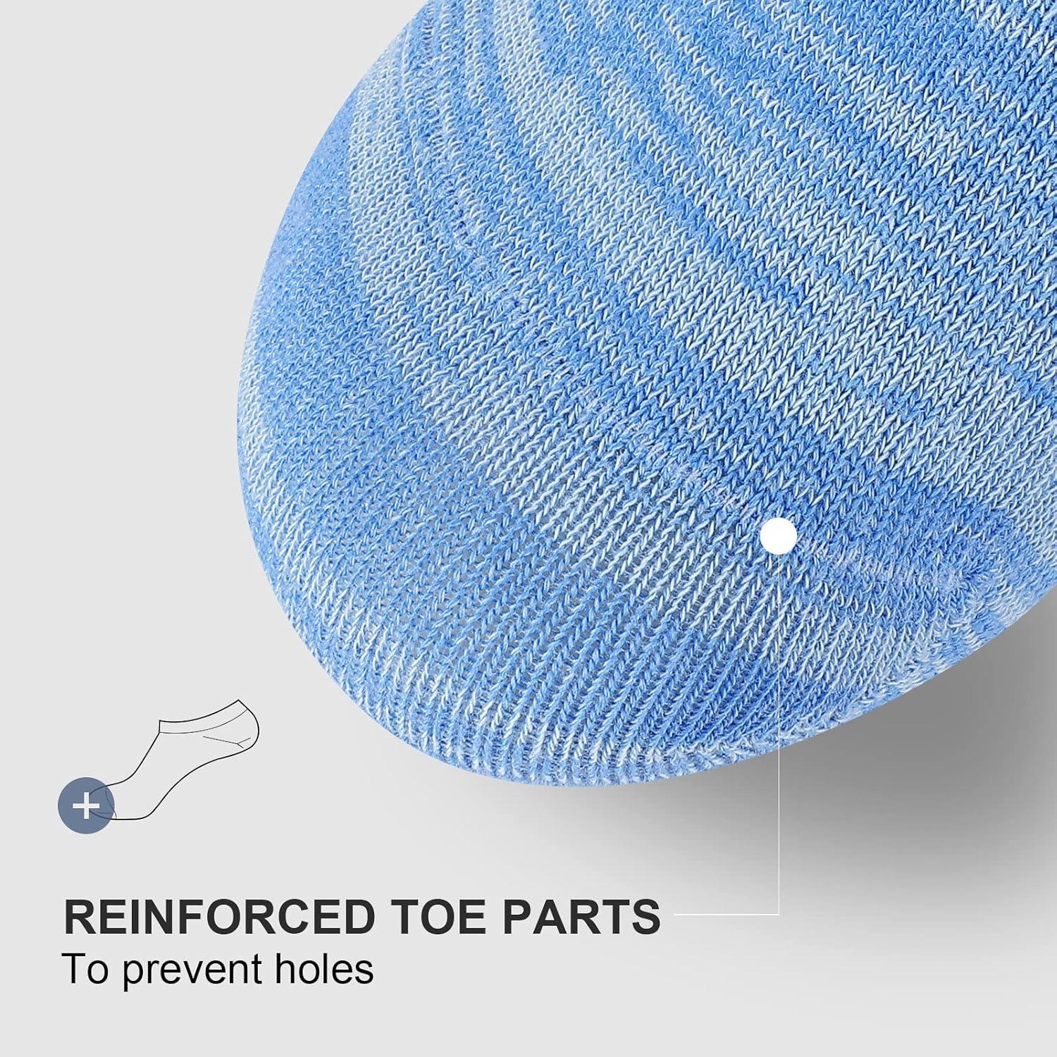 imagewernies No Show Socks Men Low Cut Ankle Short Casual Cotton Socks with Non Slip Grips 6101113Mix of Colors0048 Pairs16 Pieces