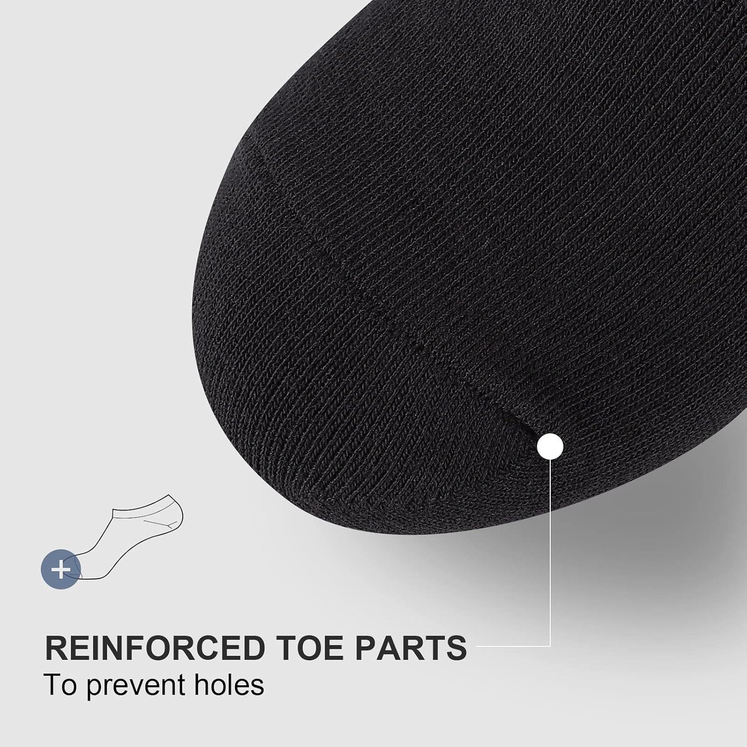 imagewernies No Show Socks Men Low Cut Ankle Short Casual Cotton Socks with Non Slip Grips 6101113Mix of Colors0058 Pairs16 Pieces