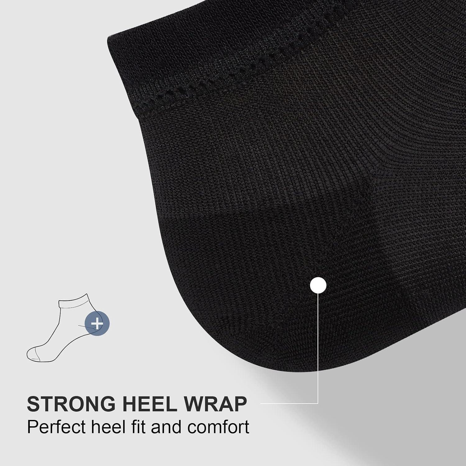 imagewernies No Show Socks Men Low Cut Ankle Short Casual Cotton Socks with Non Slip Grips 6101113Mix of Colors0068 Pairs16 Pieces