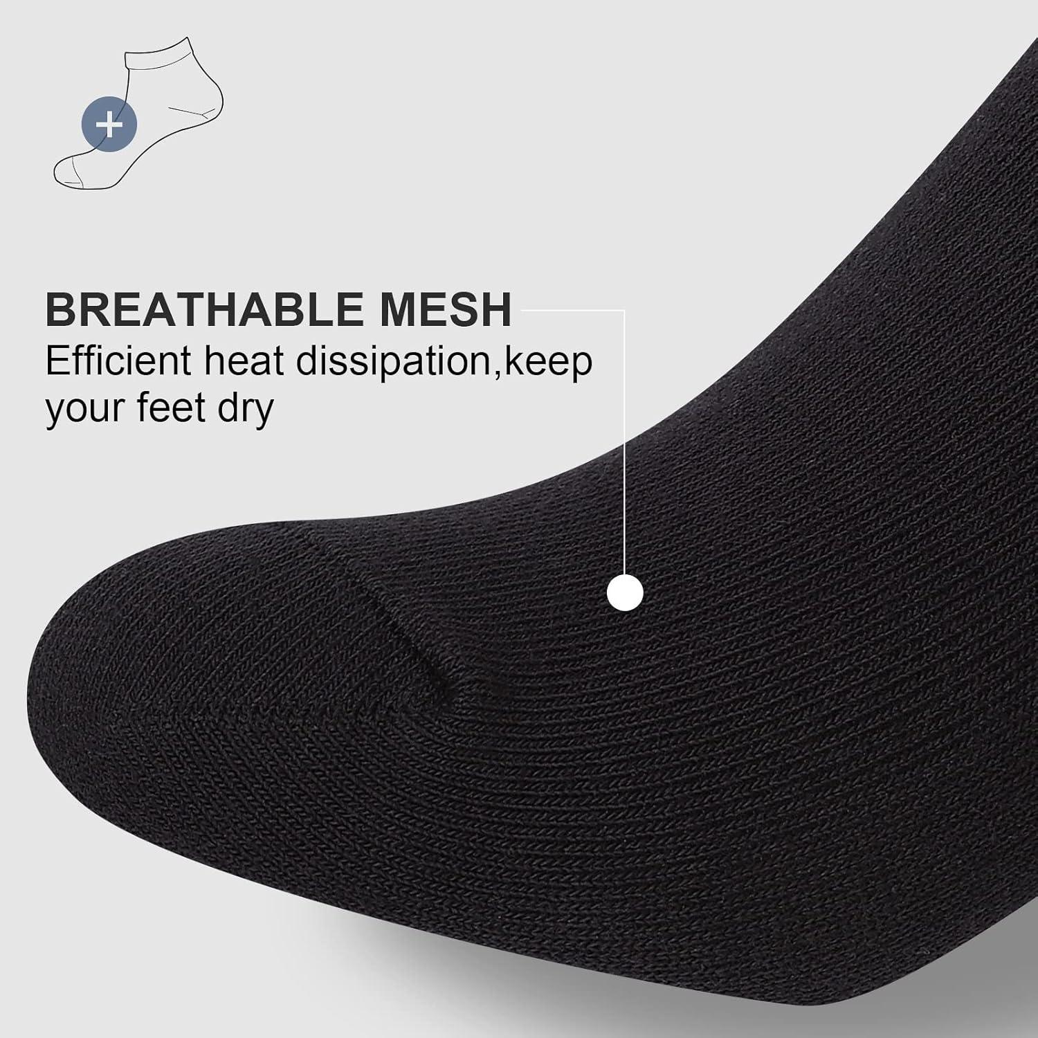 imagewernies No Show Socks Men Low Cut Ankle Short Casual Cotton Socks with Non Slip Grips 6101113Mix of Colors0068 Pairs16 Pieces