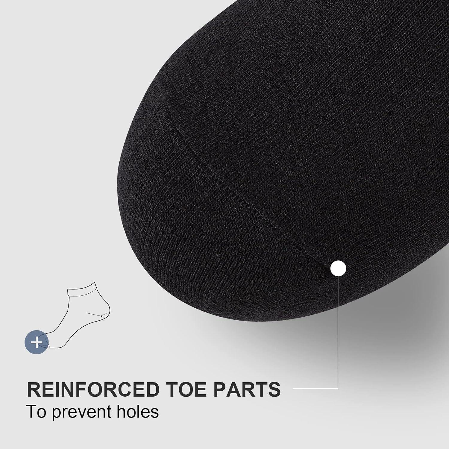 imagewernies No Show Socks Men Low Cut Ankle Short Casual Cotton Socks with Non Slip Grips 6101113Mix of Colors0068 Pairs16 Pieces