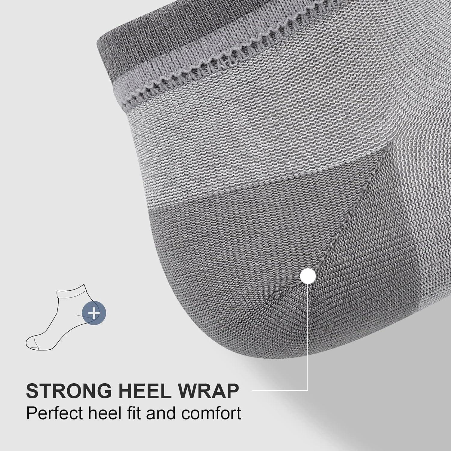 imagewernies No Show Socks Men Low Cut Ankle Short Casual Cotton Socks with Non Slip Grips 6101113Mix of Colors00912 Pairs24 Pieces
