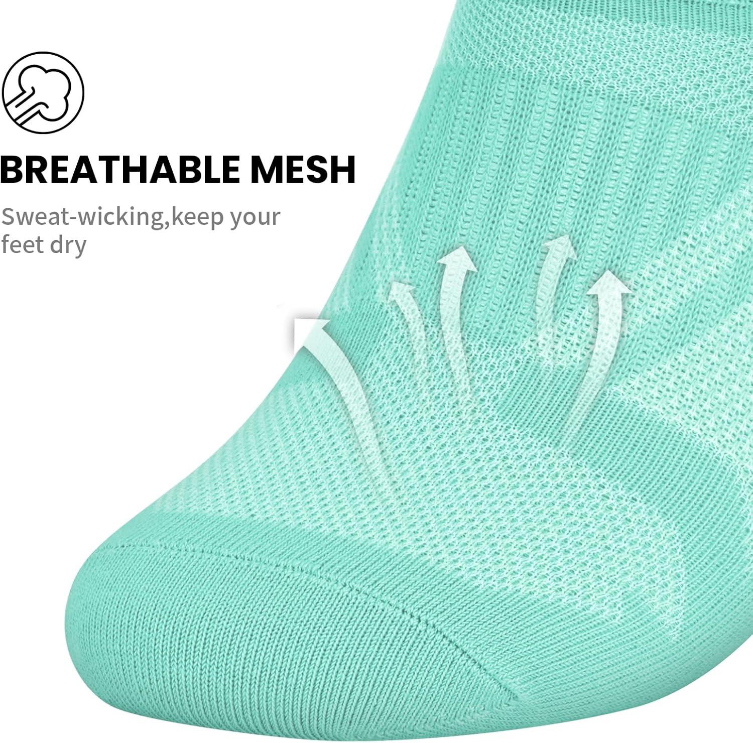 imagewernies No Show Socks Women  8 Pairs Ankle Socks for Women Low Cut Socks Short Cotton Socks Invisible Casual SocksMix of Colors0048 Pairs16 Pieces