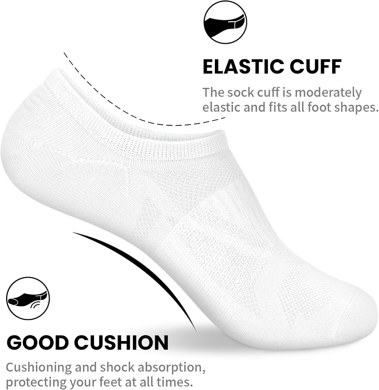 imagewernies No Show Socks Women  8 Pairs Ankle Socks for Women Low Cut Socks Short Cotton Socks Invisible Casual SocksMix of Colors0068 Pairs16 Pieces