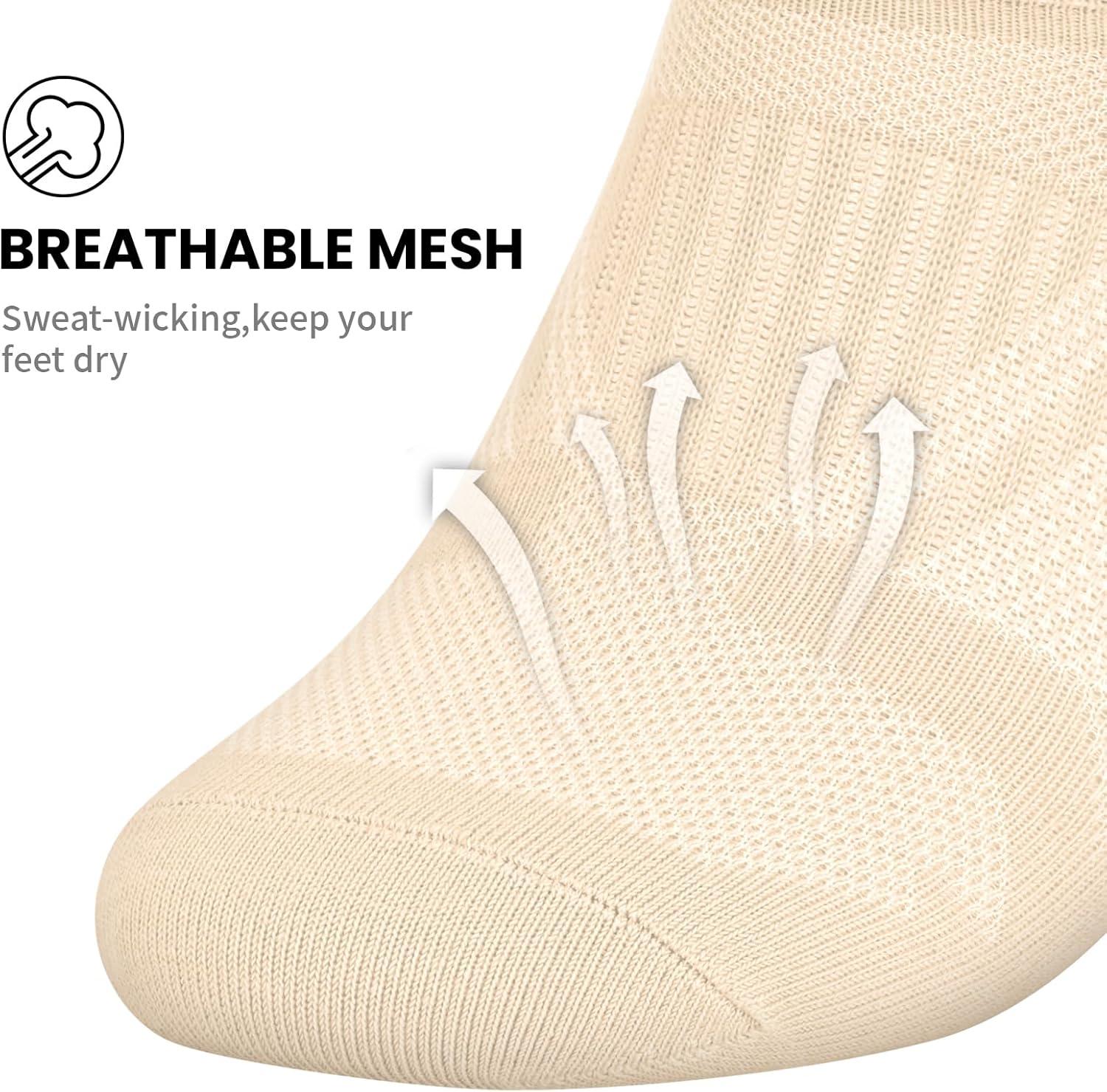 imagewernies No Show Socks Women  8 Pairs Ankle Socks for Women Low Cut Socks Short Cotton Socks Invisible Casual SocksMix of Colors0068 Pairs16 Pieces