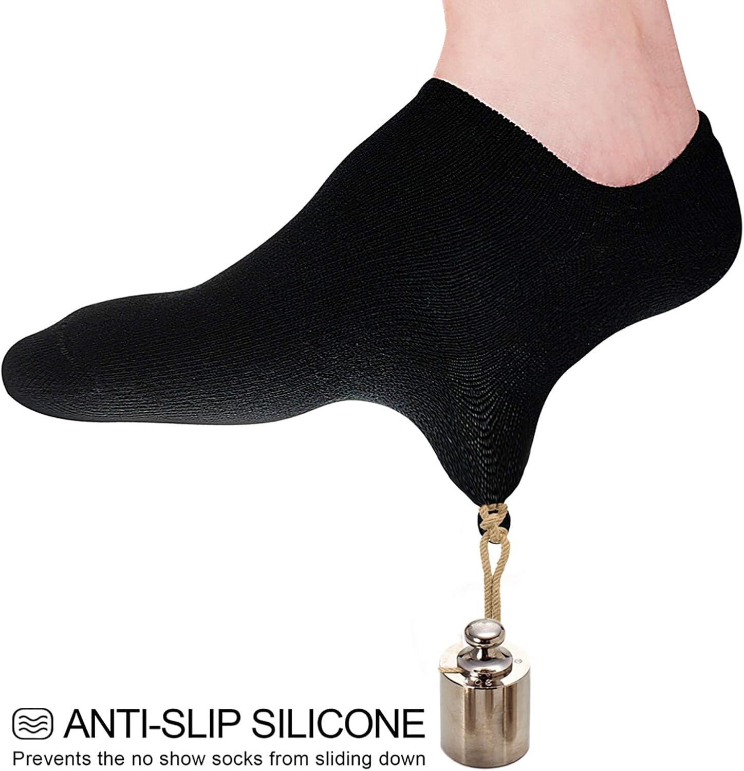 imagewernies No Show Socks Women Low Socks Non Slip Flat Boat Line 48 Pairs8 Pairsblack002