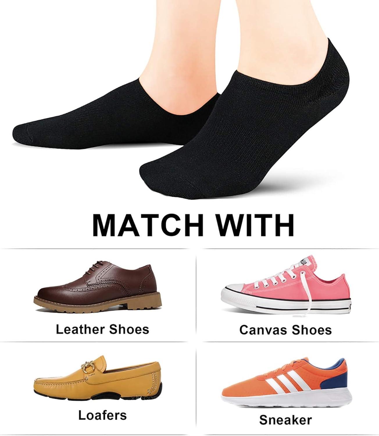 imagewernies No Show Socks Women Low Socks Non Slip Flat Boat Line 48 Pairs8 Pairsblack002