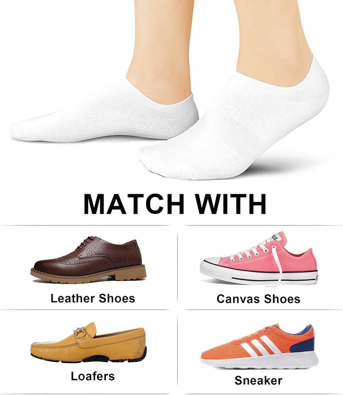 imagewernies No Show Socks Women Low Socks Non Slip Flat Boat Line 48 Pairs8 Pairswhite002