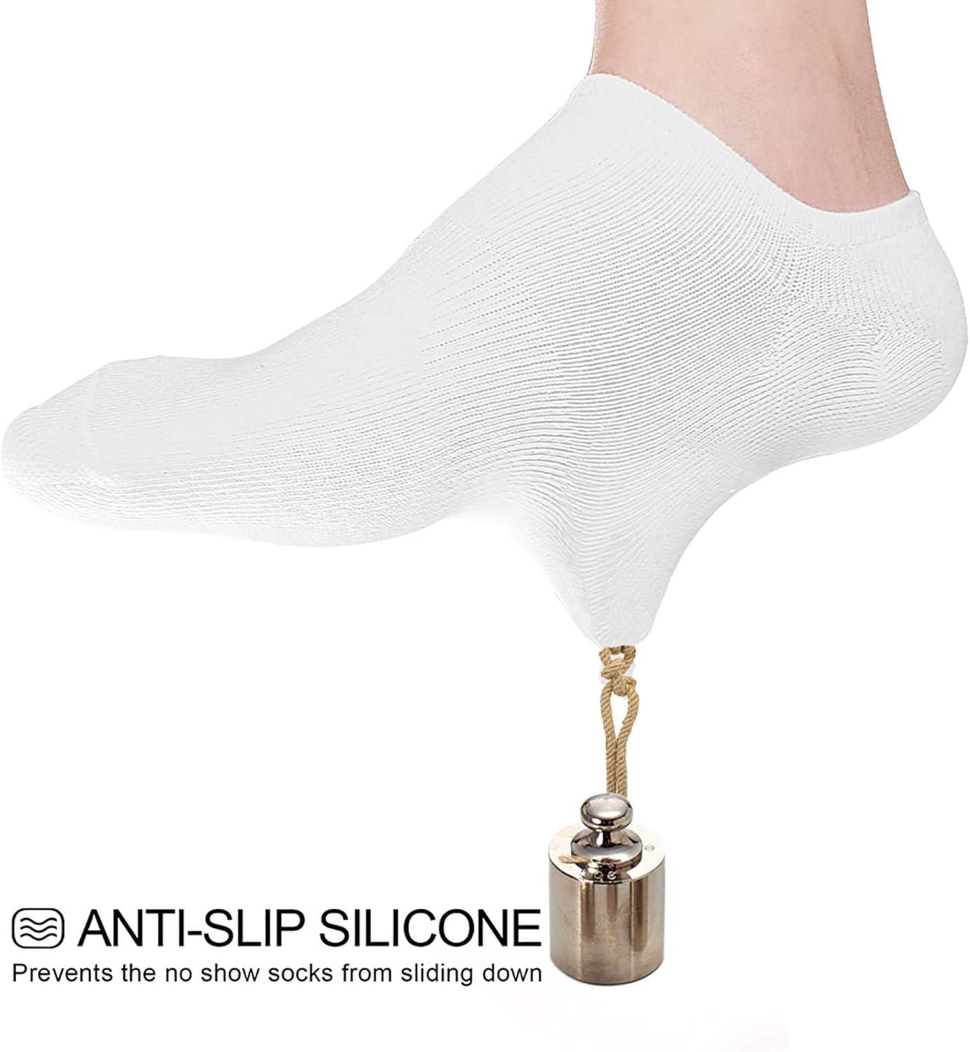 imagewernies No Show Socks Women Low Socks Non Slip Flat Boat Line 48 Pairs8 Pairswhite002