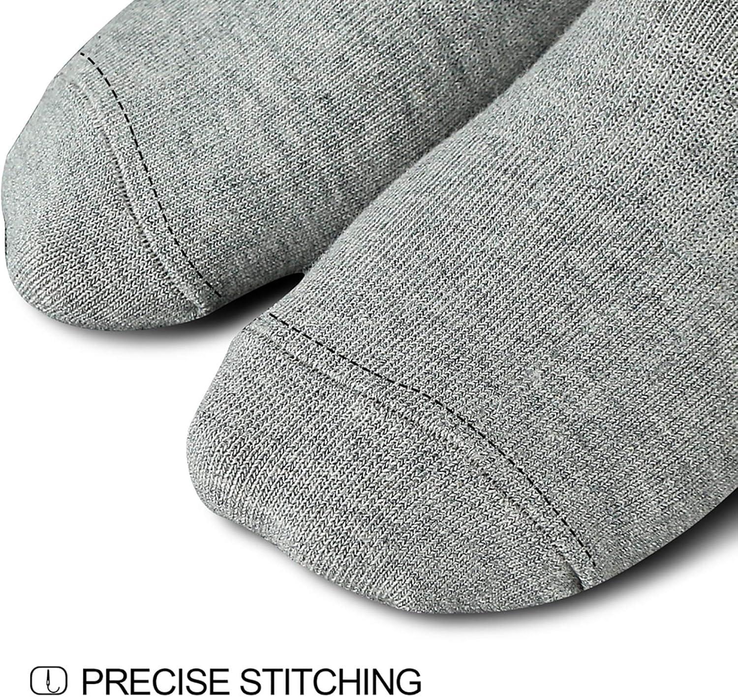 imagewernies No Show Socks Women Low Socks Non Slip Flat Boat Line 48 PairsBlack white grey