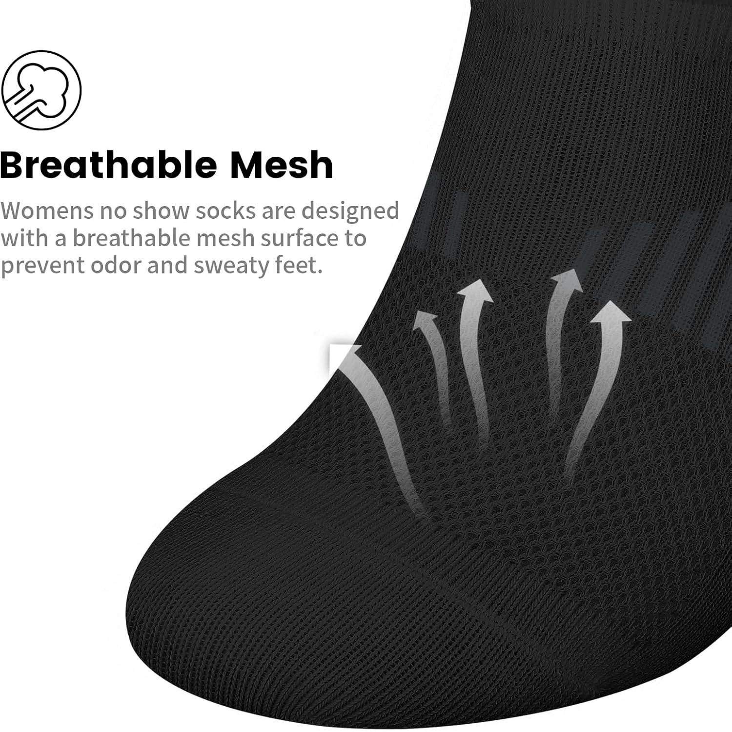 imagewernies No Show Socks Womens 8 Pairs Ankle Non Slip Low Short Invisible Thin Liner Socks8 Pairs 3black3white2grey