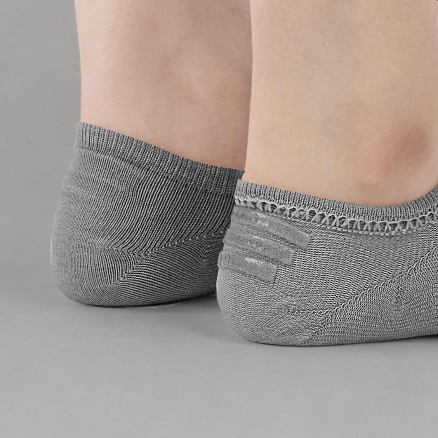 imagewernies No Show Socks Womens 8 Pairs Ankle Non Slip Low Short Invisible Thin Liner Socks8 Pairs Grey