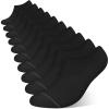imagewernies 10 Pairs No Show Socks Men Low Cut Ankle Short Casual Thin Invisible Socks with Non Slip GripsBlack10 Pairs