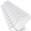 imagewernies 10 Pairs No Show Socks Men Low Cut Ankle Short Casual Thin Invisible Socks with Non Slip GripsWhite10 Pairs