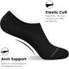 imagewernies 10 Pairs No Show Socks Men Low Cut Ankle Short Casual Thin Invisible Socks with Non Slip GripsBlack10 Pairs