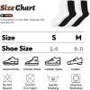 imagewernies Crew Socks for Women 8 Pairs  Soft Cotton Everyday Casual Socks  NoSlip Comfort Fit 8Pack4black4white8pairs