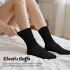 imagewernies Crew Socks for Women 8 Pairs  Soft Cotton Everyday Casual Socks  NoSlip Comfort Fit 8PackBlack8 Pairs