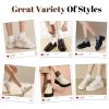 imagewernies Ruffle Socks Womens 6 PairsCute Ankle Lettuce Edge Frilly Athletic Crew Socks2black2white2gray6 Pairs